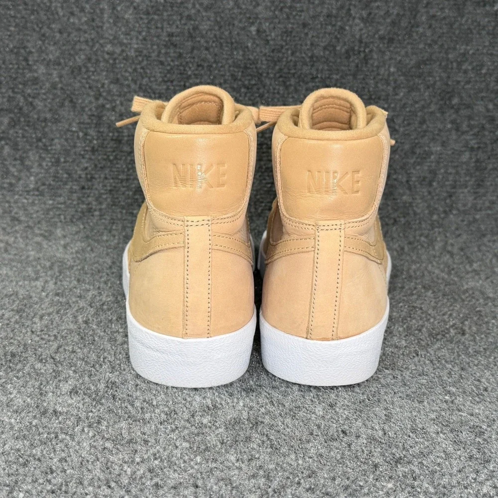 Nike‎ Blazer Mid Premium Sneakers Women's 10 Vachetta Tan Leather Retro Athletic